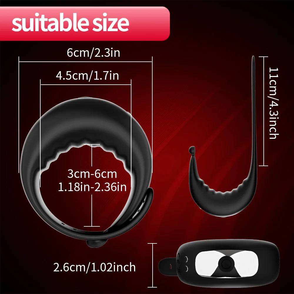 App Control Vibrating Cock Ring (USB rechargeable) - Image 2