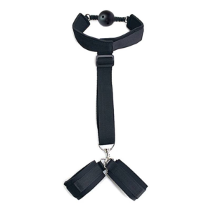 Neck-Wrist Restraint with Ball Gag